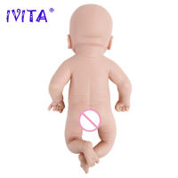IVITA-Muñeca Reborn de silicona con chupete magnético para niños, juguete realista con ropa, 36cm, 1,76 kg - details 8