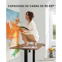 Escritorio Elevable Eléctrico Mesa Ajustable en Altura 120x60 cm Mesa de Oficina con Panel Inteligente de 4 Memorias Escritorio con Gancho para Mochila y Tablero Ensamblaje (Marrón Vintage) - details 33