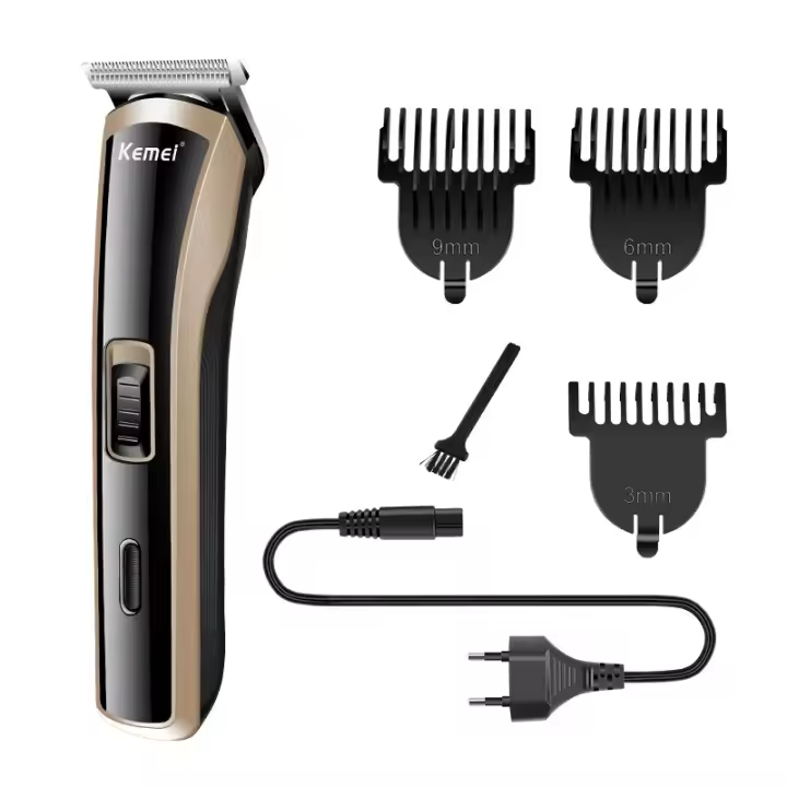 Kemei-cortadora de pelo eléctrica inalámbrica para hombres, máquina de corte de pelo de bebé recargable, herramienta de peinado Original, KM-418 - 1