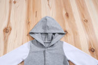 Romper Bebé IURNXB Niño Niña De Larga Manga Colorbloque Con Capucha Ropa Infantil Invierno Otoño 0-18M Cierre De Botones Traje De Dos Piezas - details 0