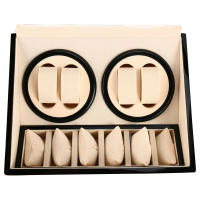 Estuche de exhibición de almacenamiento de bobinadora de reloj, rotación automática, caja organizadora de regalo, ligero, duradero, 4 + 6, nuevo - details 9