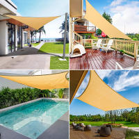 Toldo Vela de Sombra Rectangular, 95% de Protección UV, de Densidad para Patio, Jardín, Pérgola, Terraza Exterior, Color Arena - details 6