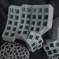 Dactyl Manuform Split Keyboard Kit Hotswap Cableado Modo Único con Plam Rest Custom 6x7 / 4x6 / 5x7 Vial de Teclado Mecánico Dividido Cable doble tipo C Teclado gris negro blanco Accesorios para juegos - details 6