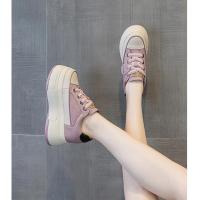 Zapatos de cuero genuino de vaca de 9cm Plataforma de zapatillas para mujer, tacones altos, estables para correr - details 32