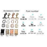 Juego de Collar y correa de terciopelo para perro, placa de identificación grabada personalizada, suministros para mascotas, color gris claro, 12 - details 0