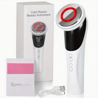 1pc 4 en 1 guía de calor de luz fría portátil, limpiador de poros de cuidado de la piel caliente y caliente multifuncional cómodo y portátil, masajeador de belleza facial, adecuado para novia o esposa - details 3