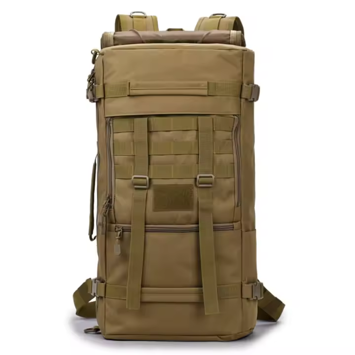 Mochila táctica militar para exteriores para hombre, bolsa de Camping, montañismo, senderismo, viaje, Molle 3P, 60L, 50L - 1