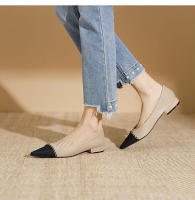 Nuevo estilo elegante de celebridad, cadena dorada, zapatos individuales de tacón bajo, zapatos individuales casuales - details 13