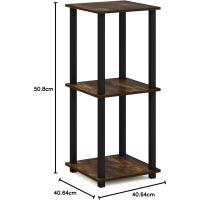 Mesa Auxiliar Simplista, Madera compuesta, Espresso/Negro, 2 Unidades - details 32