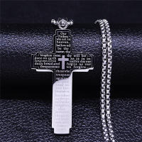 Collar con colgante de decoración de letras y cruces de estilo punk, joyería de acero inoxidable para fiesta, decoración de ropa diaria para hombres y mujeres, regalos para ella - details 0