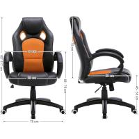 Silla de Escritorio de Oficina Ergonómica Regulable con Ruedas, Azul, 79 x 65 x 33 - details 47