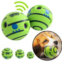 Juguetes para perros bola de sonido rodante auto hi bola alivio de dentición bola de masticación bola de sonido para mascotas - details 0