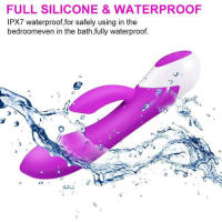 10-frecuencia flexible conejo vibrador palo fuerte duradero vibración de silicona masajero G punto clitoris estimulador del clítoris juguete sexual adulto producto sexual - details 9