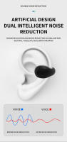 Auriculares inalámbricos transparentes con Clip para la oreja, cascos estéreo de graves Hifi, TWS, Bluetooth, con micrófono, cancelación de ruido - details 6