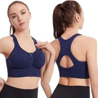 Sujetador deportivo para mujer, top deportivo con diseño de cremallera frontal, chaleco deportivo, sujetador de moda, sujetador deportivo para yoga y gimnasio - details 5