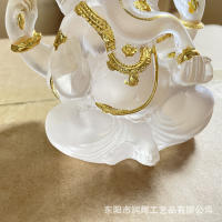 Tronco India elefante Dios Buda estatua ornamento artesanía creativa de resina Tailandia - details 10