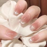 Pack de 24 piezas uñas removibles media y larga manicura parche uñas postizas - details 21