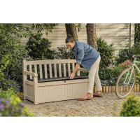 Baúl de Almacenamiento de Resina Grafito Capacidad de 265L Ideal para Ordenación de Jardín y Terraza 140 x 60 x 84 cm - details 18