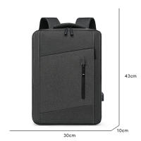 Mochila multifunción para ordenador portátil de negocios, morral con carga USB de 15,6 pulgadas, de gran capacidad, para trabajo diario - details 3
