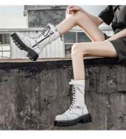 Trabajo impermeable senderismo combate cordones botas de tacón bajo, botines - details 4