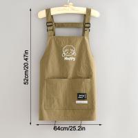 Delantal de cocina portátil de dibujos animados, delantal de cocina impermeable antiincrustante, delantal de Chef sin mangas a prueba de aceite para cocina casera - details 0