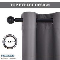 Cortinas Opacas con Ojales para salón, Cortina Aislantes térmicas para Dormitorio, 1 Pieza - details 19