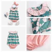 -Conjunto de Ropa de Algodón para Niñas, conjunto de Ropa con Impresión de lino, Verano, 2 piezas - details 4