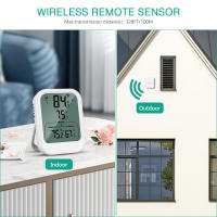 ORIA-termómetro Digital inalámbrico para exteriores, higrómetro, Sensor de temperatura interior para el hogar, oficina, jardines - details 3