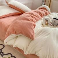 Funda de Edredón de Terciopelo Suave Sin Fundas de Almohada Color Sólido Cubierta de Edredón Cálida para Invierno Espesada Tamaño 150x200/220x240cm - details 14