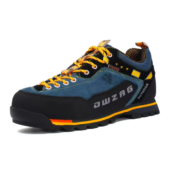 Zapatos de senderismo impermeables de marca para hombre, zapatos de escalada antideslizantes, zapatos de montaña anticolisión, zapatillas de deporte con cordones informales para exteriores - 1