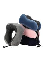 Almohada de algodón con memoria de viaje en U, cuello de motor para coches y aviones, tela namagnética, en forma de U, 1 unidad - details 0