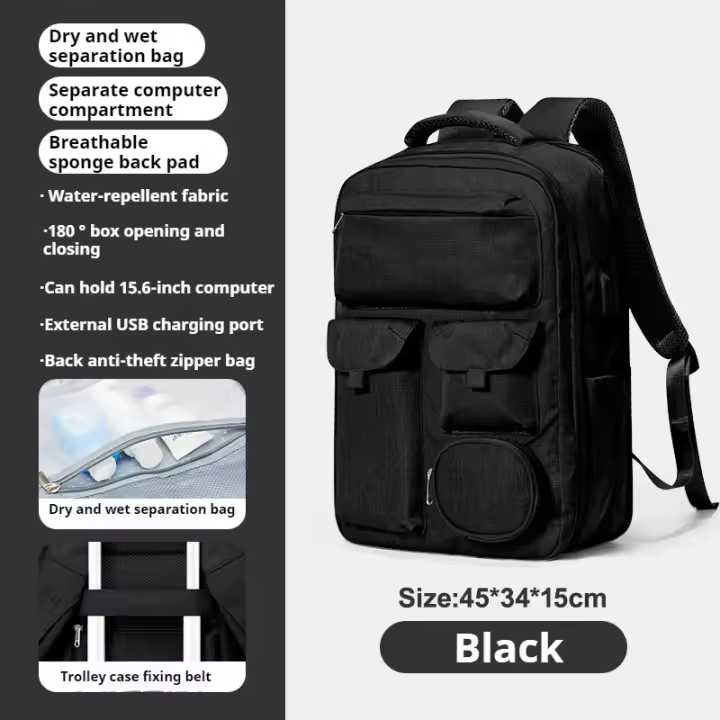 Mochila de Viaje Cabina Avion, 45x36x20 para Easyjet, Bolsos de Viaje, Equipaje de Mano - 1