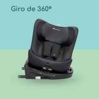 Silla Coche 360, 0-12 años, 40-150 cm, Silla Coche, Instalación Pata Apoyo, Giro 360, 8 Posiciones Reclinación, 12 Posiciones Reposacabezas, Full Black - details 25