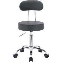 Taburete de Trabajo de 1 Pieza Giratorio Taburete de Silla Giratoria Silla de Oficina con Respaldo de Altura Regulable en Blanco - details 17