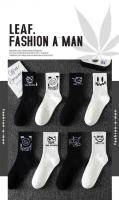 10 pares de calcetines deportivos para hombre, informales, transpirables y versátiles. Calcetines personalizados con graffiti de cara de fantasma - details 5