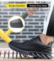 Zapatos de seguridad para el trabajo para hombre, calzado especial antipinchazos, antideslizante, para exteriores, para construcción - details 4