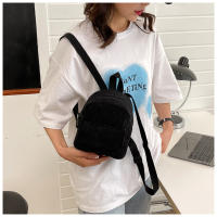 Mochila De terciopelo de pana para mujer, bolso escolar de versión coreana, sencillo, informal, pequeño, 2024 - details 28