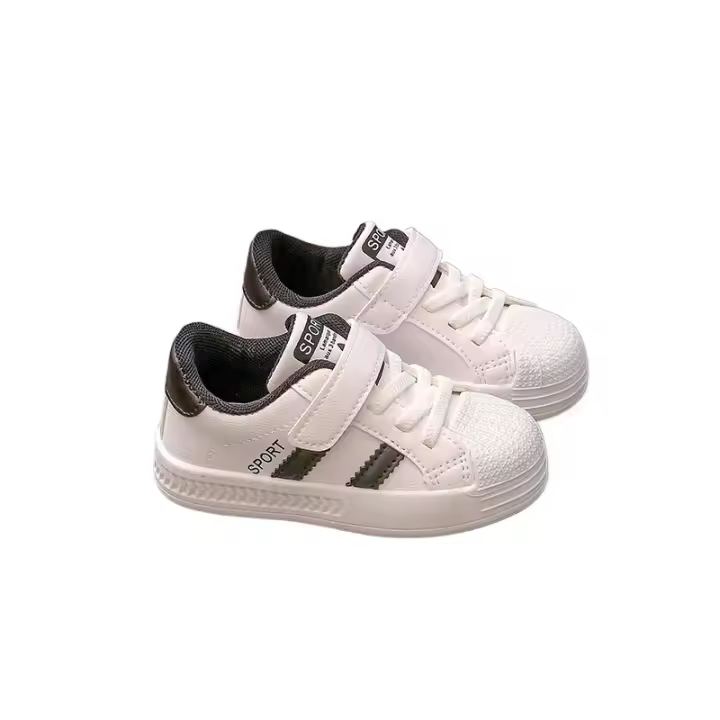 Primavera bebé niño zapatos de los niños de jardín de infantes pequeños zapatos blancos zapatos de bebé niños zapatos de junta zapatos de niños niñas deportes - 1
