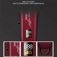 Kemei-cortadora de pelo eléctrica profesional para hombre, herramienta de corte de pelo, recargable por USB, pantalla LCD - details 3
