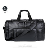 Bolsa de viaje, viaje de viaje de negocios de gran capacidad, mochila de mensajero portátil de hombro, impermeable de cuero. - details 24