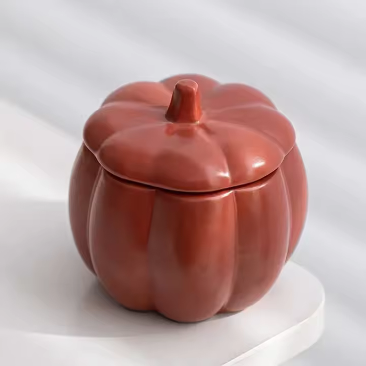 Tazas de cerámica, tarros, candelabros, adornos de ración para el hogar, regalos, cuencos de calabaza americanos, utensilios - 1