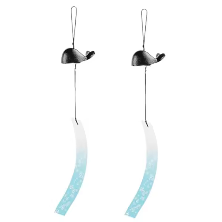Campanas de viento de hierro fundido para exteriores, estilo japonés, tono profundo, Rima Natural - 1