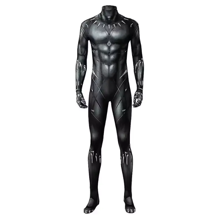 Wakanda-Mono de pantera negra para adultos y niños, disfraz de fiesta de carnaval, Cosplay de Halloween, nuevo - 1