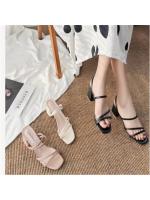 Elegantes Sandalias de Mujer con Tacones Cuadrados Zapatillas de Verano Moda 2025 - details 7