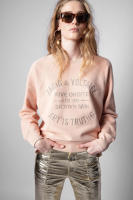 Sudadera con capucha bordada de algodón rosa para mujer, Jersey clásico francés de nicho ZV, 24 principios de otoño, nuevo - details 3