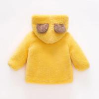 Abrigo bonito de invierno para bebé, ropa de dibujos animados con capucha de lana de piel Artificial para niño, suéter de osito de Color sólido cálido para niño - details 5