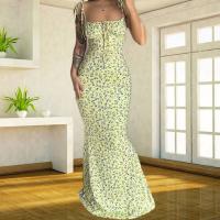 Vestido de tirantes con pequeñas flores, novedad de verano 2025 - details 4