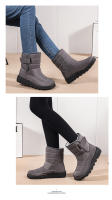 Botas de nieve de algodón para mujer, botas altas impermeables, antideslizantes, novedad de 2024 - details 8