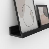 Estantería de Madera de 90cm Baldos Negro para Baño, Entrada, Cocina, Salón-Juego de 5 con Distintos Tamaños - details 2