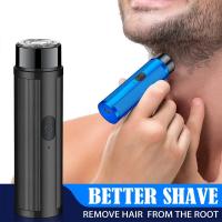 Mini Afeitadora eléctrica para hombres, maquinilla de afeitar automática, recortadora de coche, recargable, portátil, cuchillo de barba, máquina de afeitar de viaje - details 2